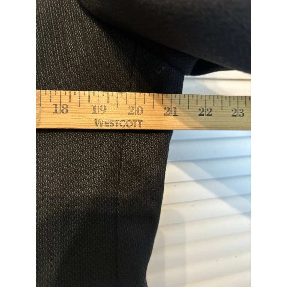 John Henry Jacket Blazer Men's  40R Sport Coat Black Micro Pattern Wool Blend